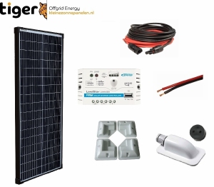 80 Watt Zonnepaneel Set Monokristal 10BB PERC 1110x400 mm