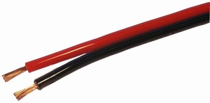 TwinFlex Snoer 2x 4,0 mm2. (per meter) rood/zwart