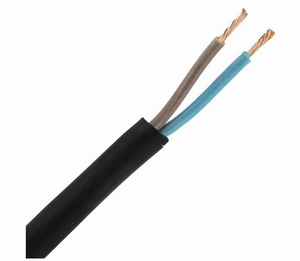 Neopreen Kabel H07RNF 2x4,0 mm2. (per meter)