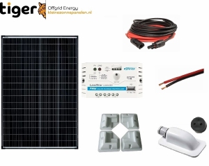 150 Watt Zonnepaneelset Monokristal 1240x670 mm