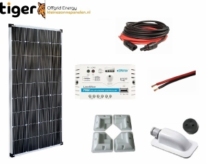 150 Watt Zonnepaneel Set Monokristal 1240x670 mm