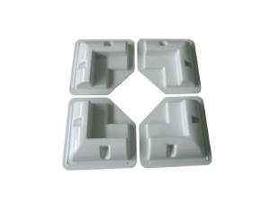 ABS Kunststof Hoeksteunen Wit (set 4 stuks) HSE/W