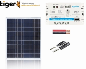 50 Watt Zonnepaneel Set Polykristal 661x521 mm