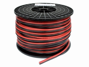 TwinFlex Kabel 2x 1,5 mm² rood/zwart (rol van 100 meter)