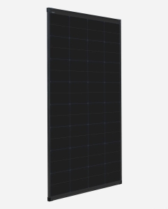 230 Watt Zonnepaneel HPBC All Black 10BB PERC Back Contact Monokristal afm: 1415x770 mm.