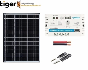 60 Watt Zonnepaneel Set Monokristal 770x510 mm