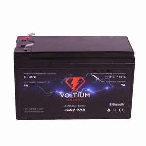 Voltium LiFePO4 Batterij 12,8 Volt 9Ah 116Wh BMS en App