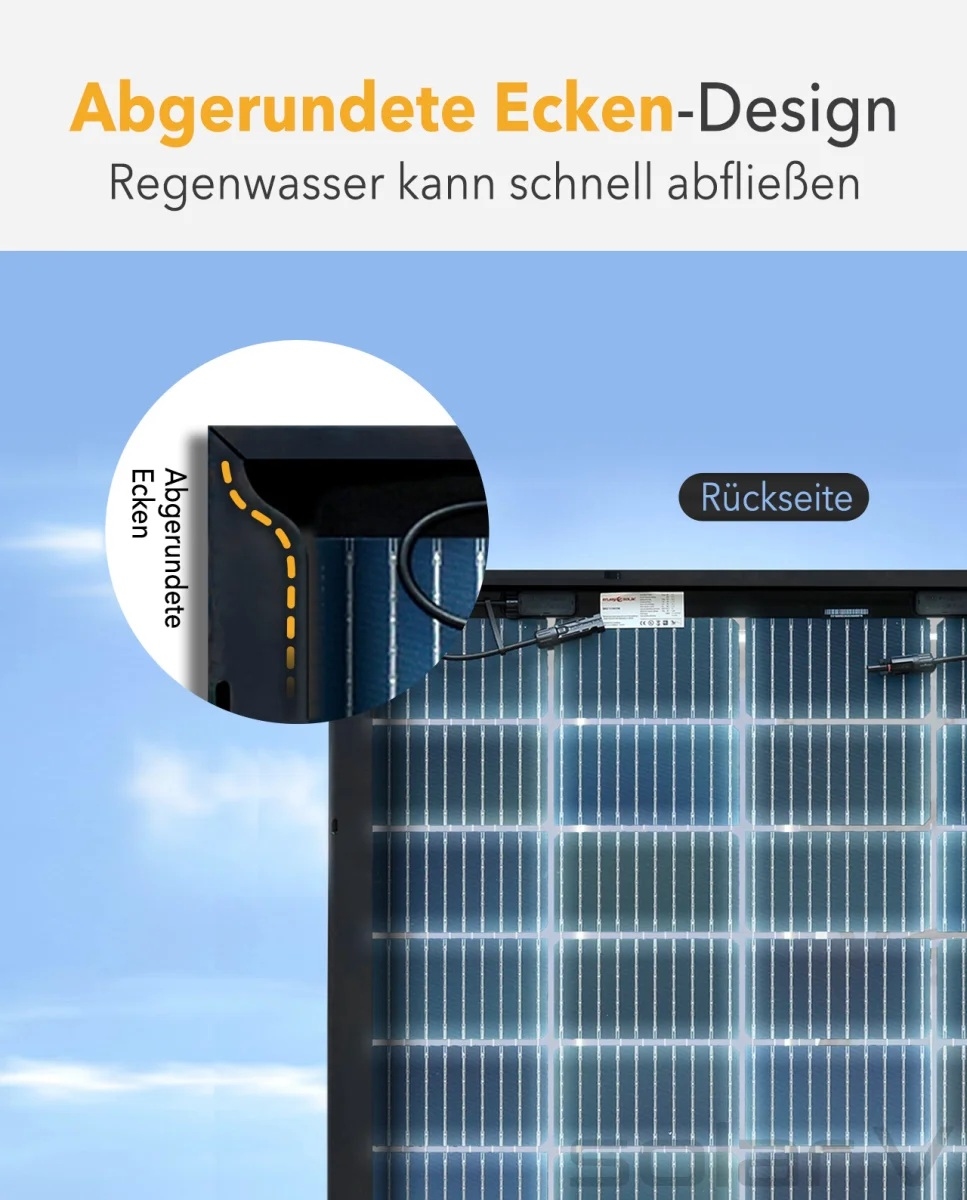 150 Watt 36V Bifacial PERC Glas-Glas Full Black Zonnepaneel 10BB PERC Monokristal afm: 1010x765 mm.