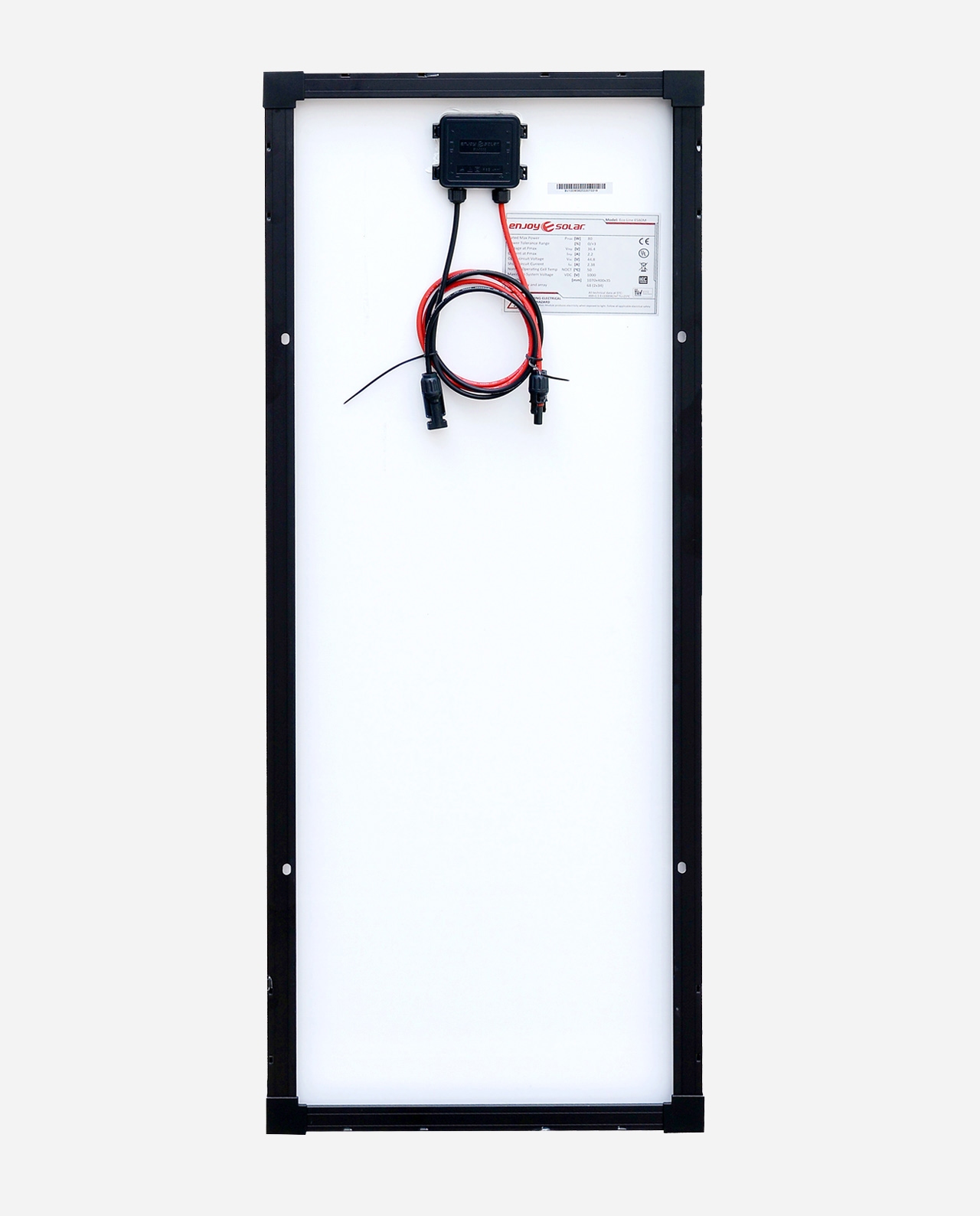 80 Watt Zonnepaneel 10BB PERC Monokristal afm: 1110x400 mm. (verwacht week 41)