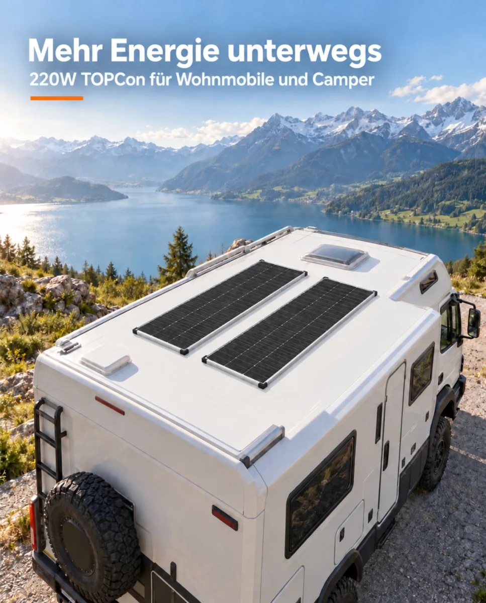 220 Watt 36 volt Zonnepaneel TOPCon Zilver Frame 18BB Mono afm: 1480x670 mm. (verwacht week 45)