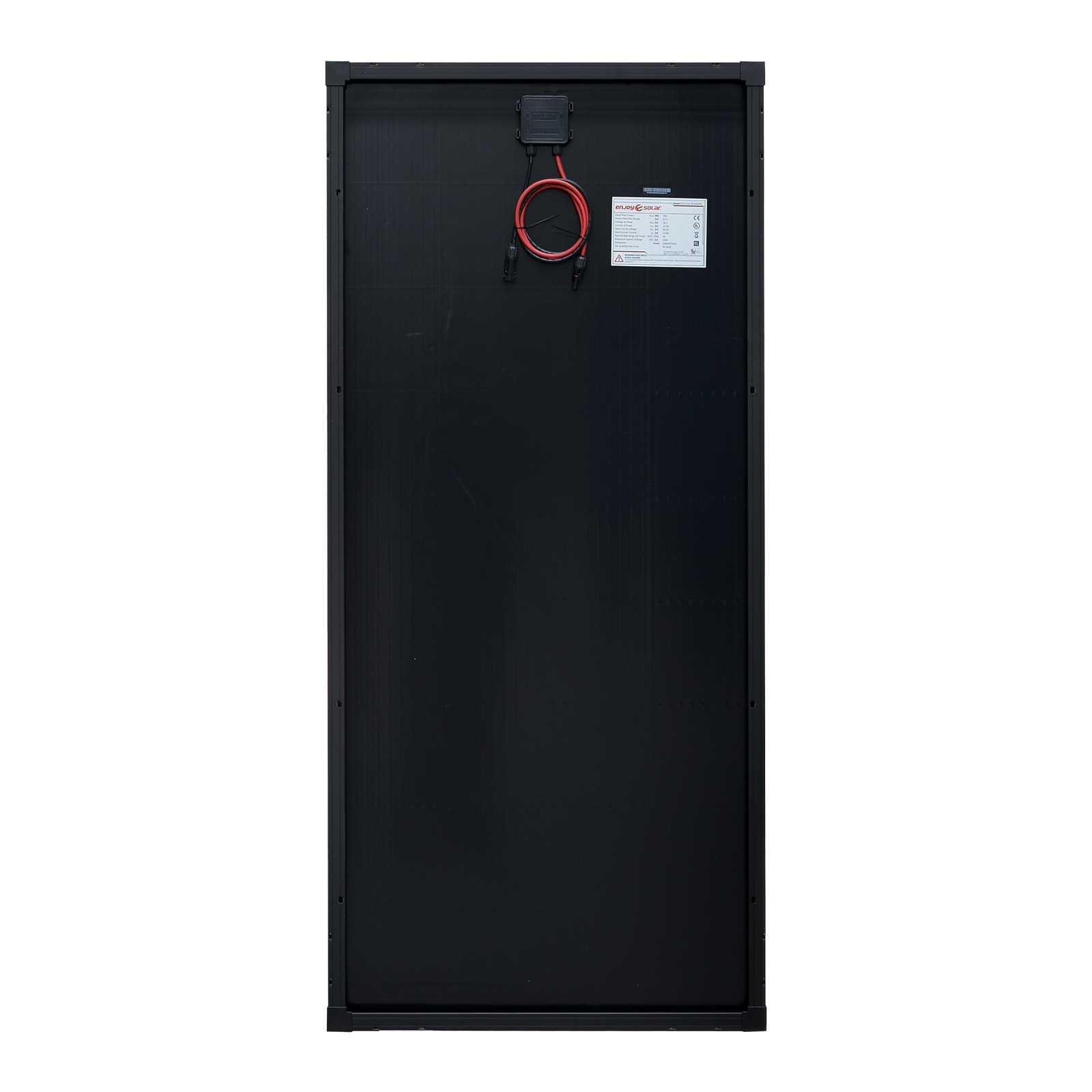 200 Watt Zonnepaneel Full Black Monokristal afm: 1480x670 mm.