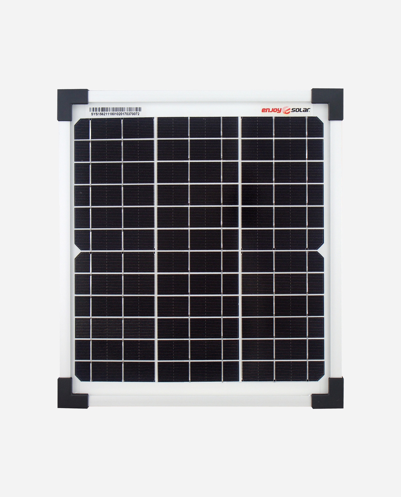 10 Watt Zonnepaneel Monokristal afm: 304x270 mm. (verwacht week 35)