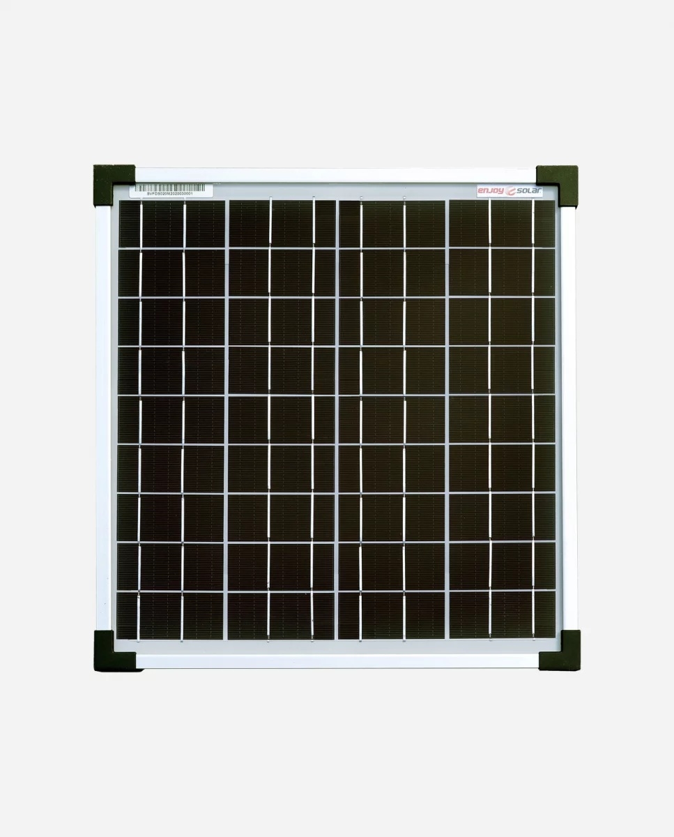20 Watt Zonnepaneel Monokristal afm: 370x345 mm.