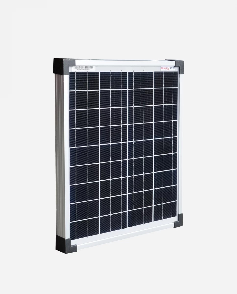 20 Watt Zonnepaneel Monokristal afm: 370x345 mm.