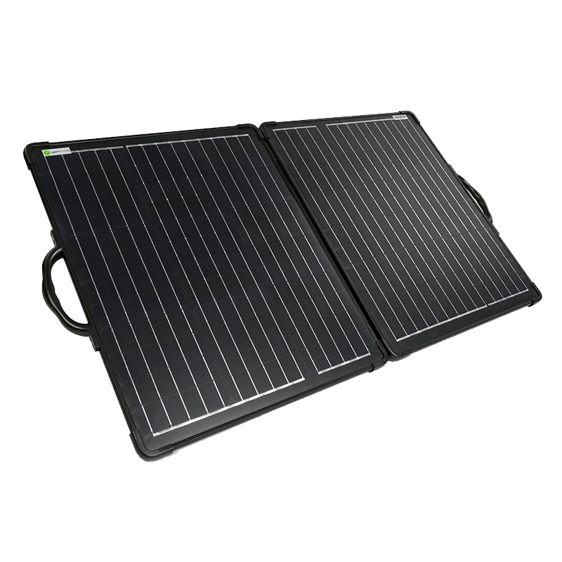 120 Watt 12V Mobiel Portable Ultra Light ETFE Solarkoffer incl. MPPT Laadregelaar