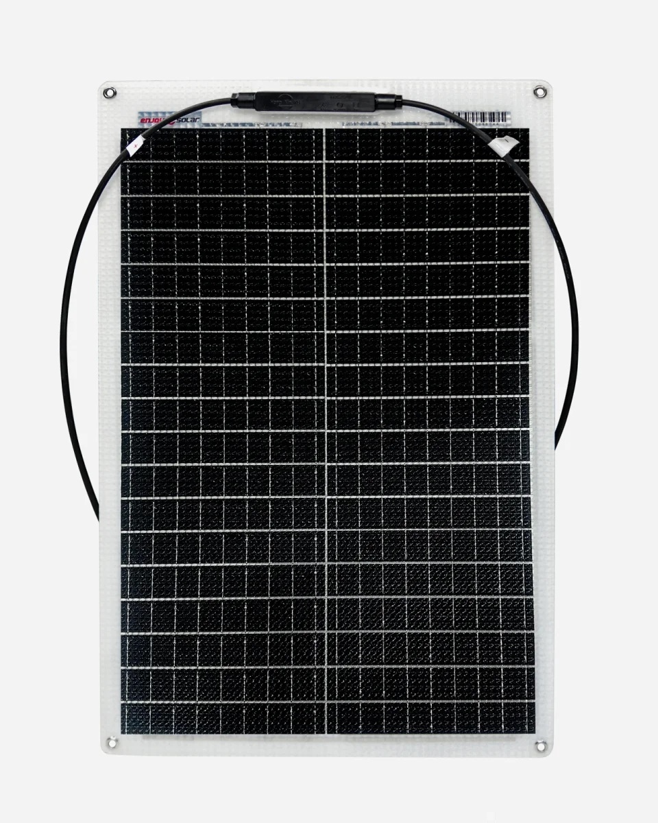 30 Watt Marine PERC 5BB Flexibel Zonnepaneel Monokristal 580x350 mm.