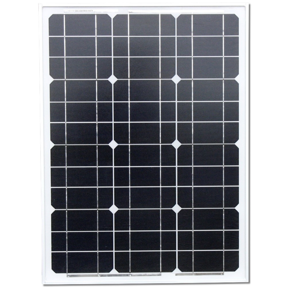 30 Watt Zonnepaneel Set Monokristal 465x400 mm