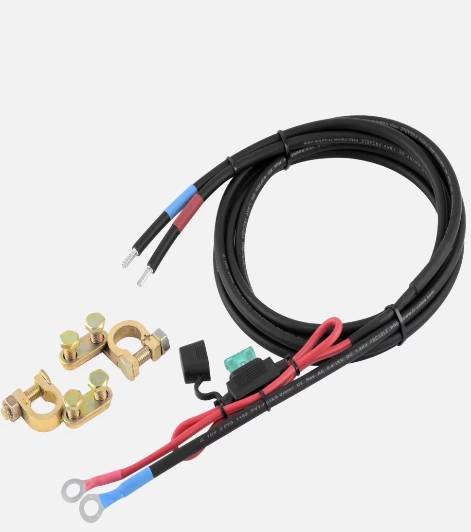 4 mm² Accu Aansluitkabel 1,5m met zekering