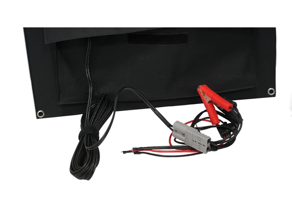 80 Watt 12V Mobiel Portable Opvouwbare Softcase Solartas incl. PWM Laadregelaar met SB50 Connectoren