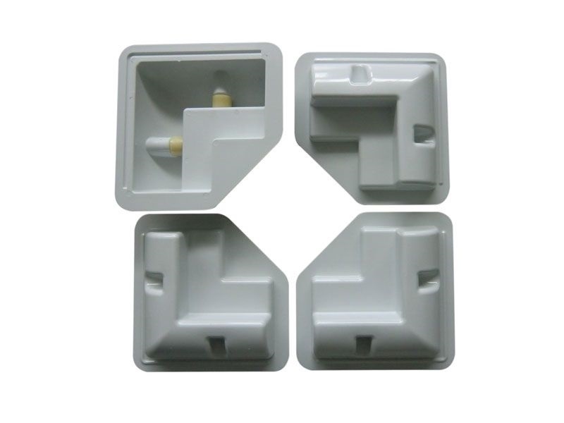 ABS Kunststof Hoeksteunen Wit (set 4 stuks) HSE/W