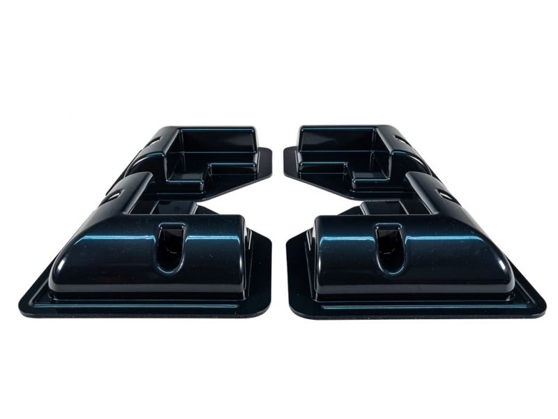 ABS Kunststof Hoeksteunen Zwart Laag profiel (set 4 stuks) HSE/Z
