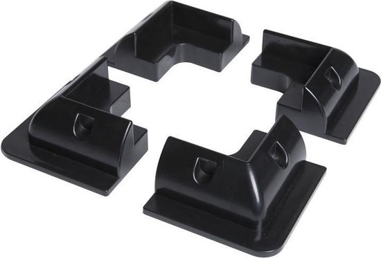 ABS Kunststof Montageset Compleet Zwart (set 7 stuks) ES7/Z