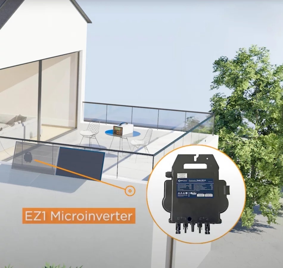 APSystems® EZ1-M 800W Micro-omvormer met 2x PV ingang