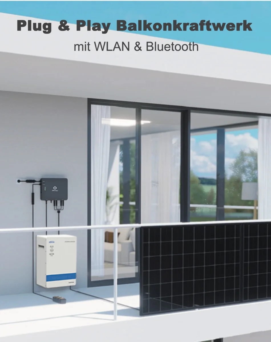 APSystems® EZHI Hybride Micro-omvormer en EPEVER® LiFePO4 5.42kWh Thuisbatterij