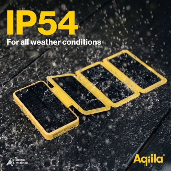 Aqiila Powerbird BS10 Solar-Powerbank 6 Watt Solarpanel 10.000mAh 37Wh