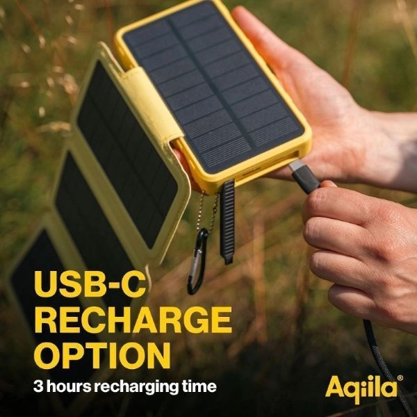 Aqiila Powerbird BS10 Solar-Powerbank 6 Watt Solarpanel 10.000mAh 37Wh