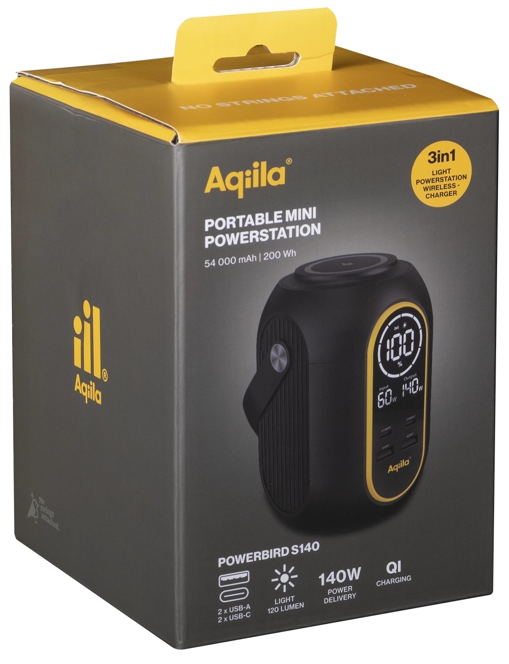 Aqiila Powerbird S140 Mini Power Station 54.000mAh 200Wh (0,2kWh)