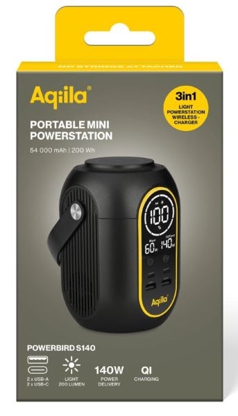 Aqiila Powerbird S140 Mini Powerstation 54.000mAh 200Wh (0,2kWh)