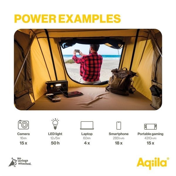 Aqiila Powerbird S300 Power Station 294Wh (0,3kWh) AC Stopcontact 230V 300W (500W piek)