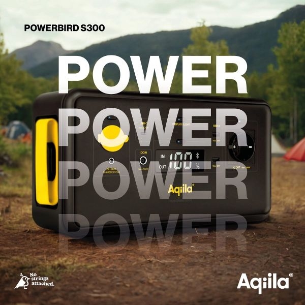 Aqiila Powerbird S300 Powerstation 294Wh (0,3kWh) AC Stopcontact 230V 300W (500W piek)