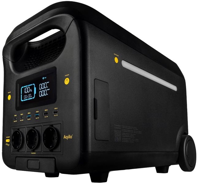 Aqiila Powerbird S3000 v2 Power Station 2560Wh (2,5kWh) AC Stopcontact 230V 3000W (5000W piek)