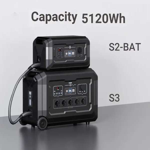 CN Powerstation type S3 3072Wh (3,0kWh) AC Stopcontact 230V 3600W (7000W piek)