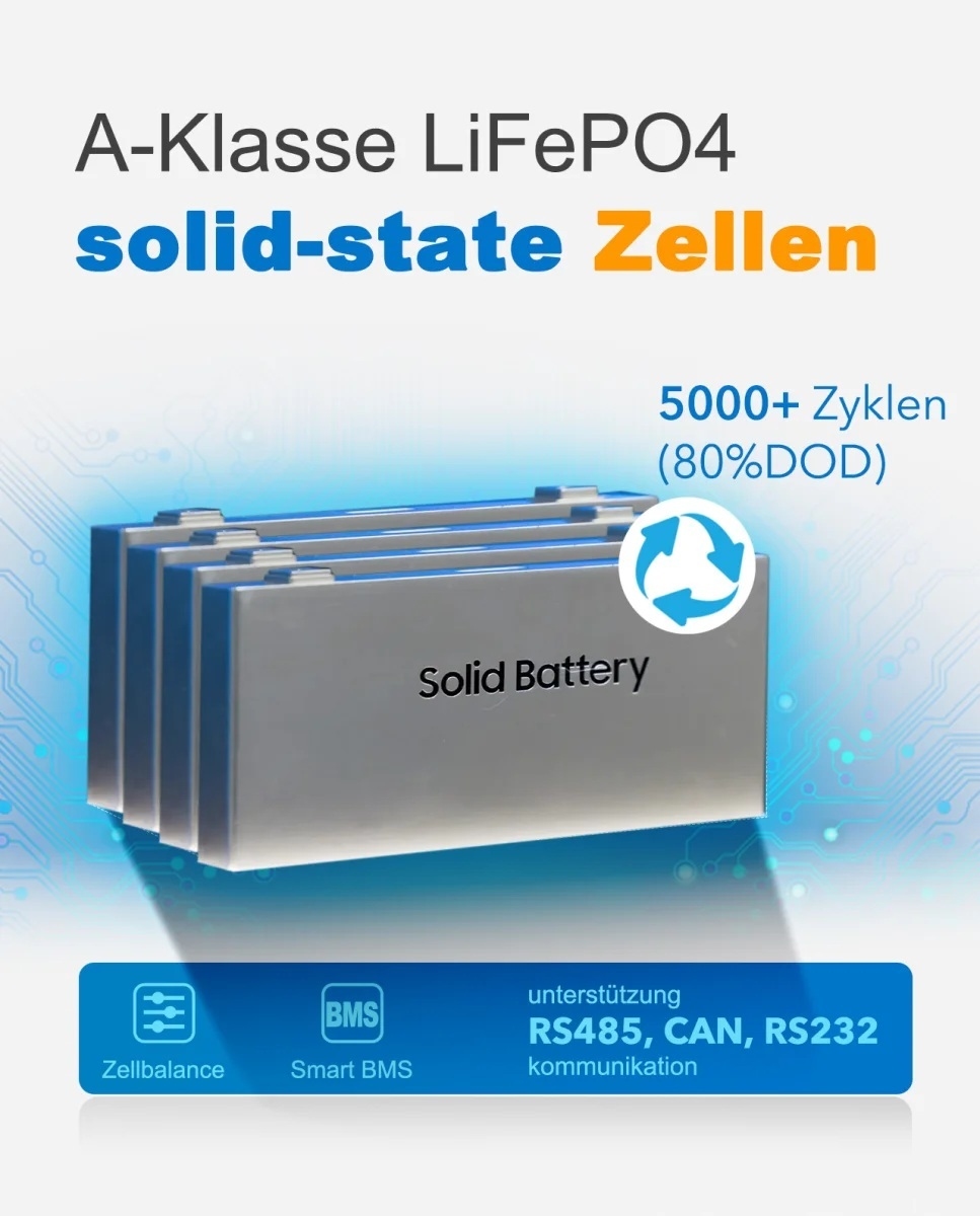 EPEVER® LiFePO4 51,2V 106Ah 5.42kWh Thuisbatterij