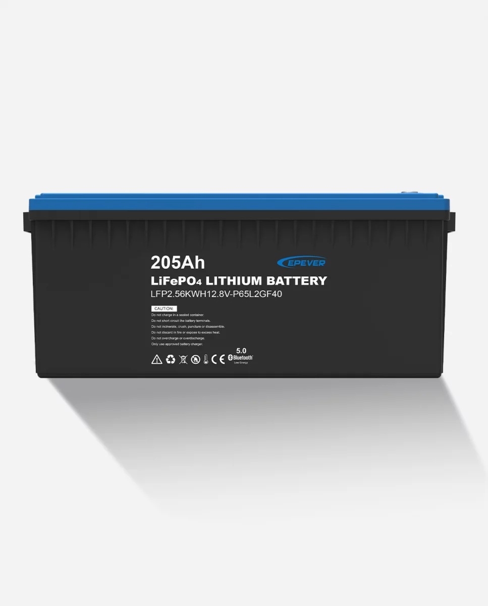 EPEVER® LiFePO4 Batterij Geïntegreerde BMS, Bluetooth, APP, Heating Module 12,8V 205Ah 2.624Wh