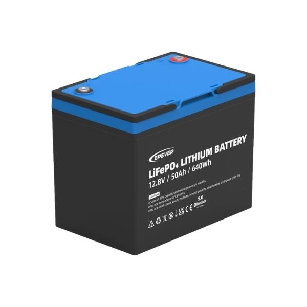 EPEVER® LiFePO4 Batterij Geïntegreerde BMS, Bluetooth, APP, Heating Module 12,8V 50Ah 640Wh