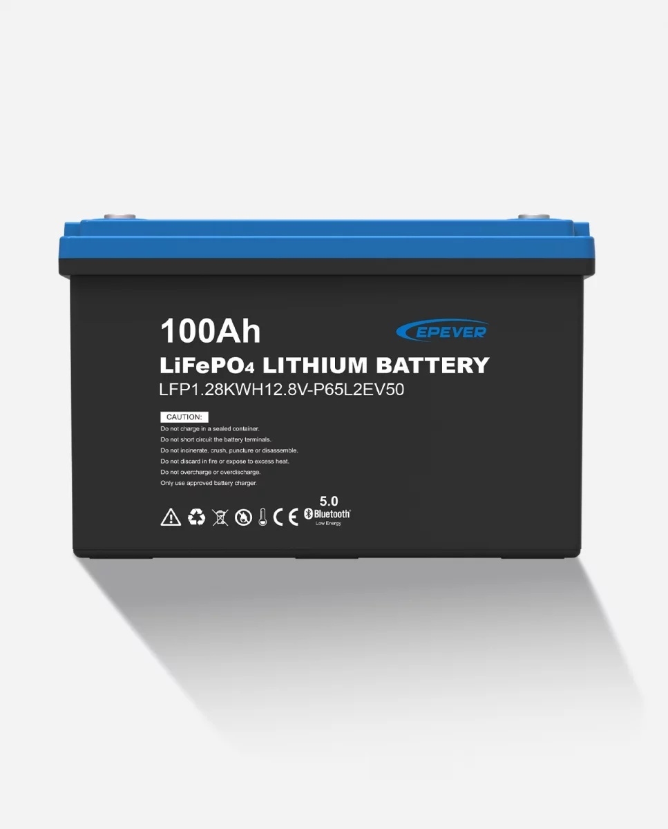 EPEVER® LiFePO4 Batterij Geïntegreerde BMS, Bluetooth, APP, Heating Module 12,8V 100Ah 1.280Wh