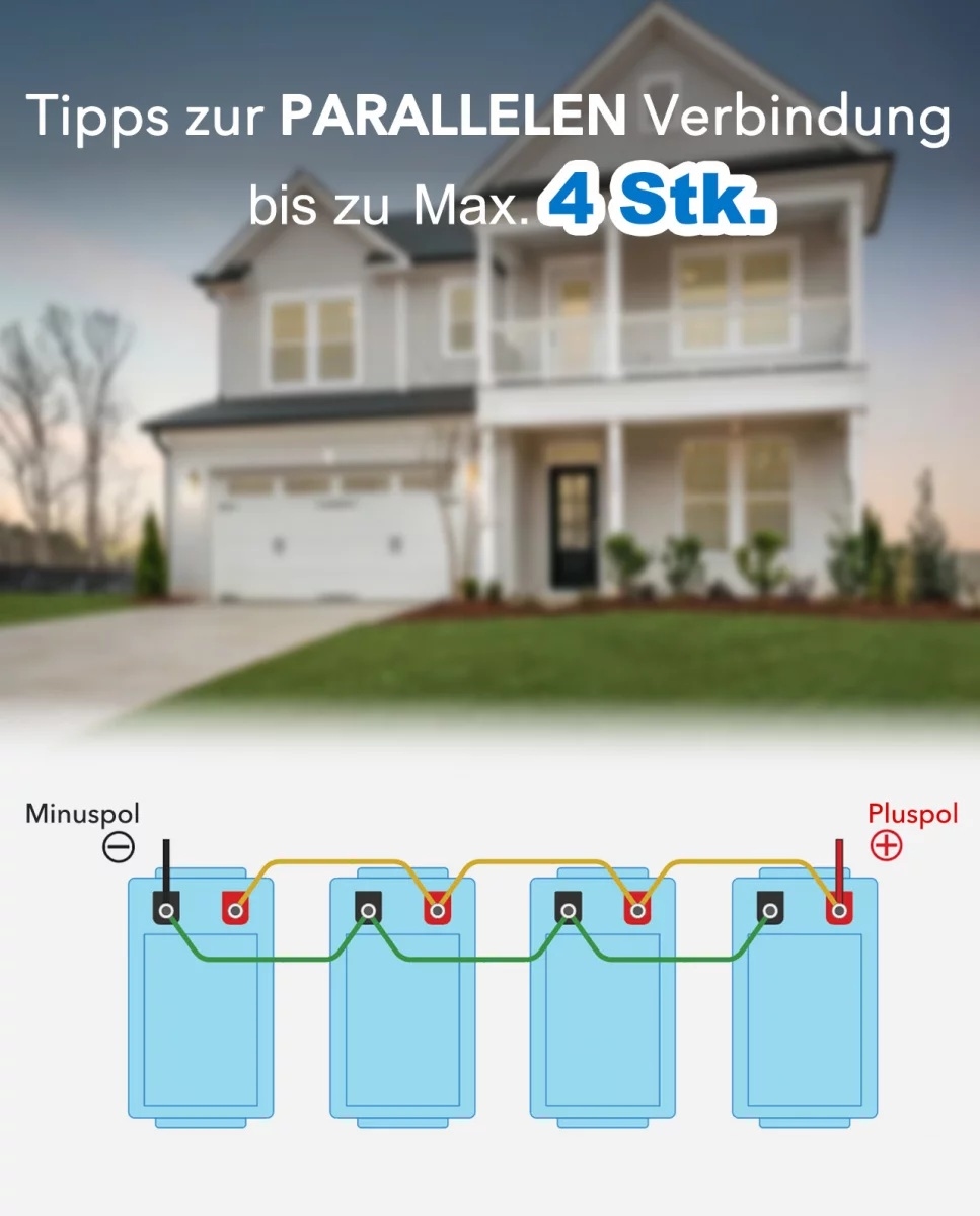 EPEVER® LiFePO4 Batterij Geïntegreerde BMS, Bluetooth, APP, Heating Module 25,6V 100Ah 2.560Wh