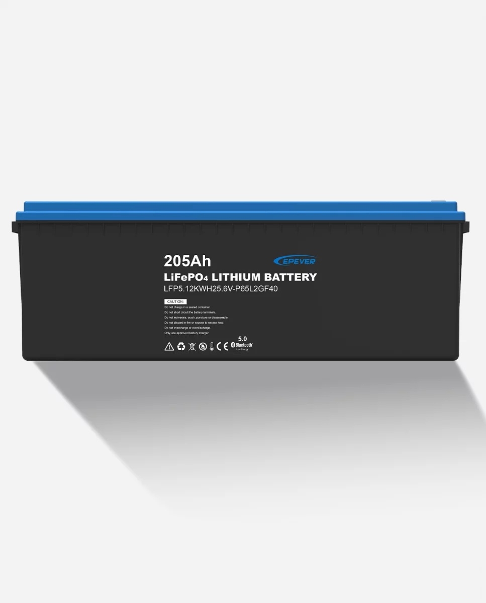 EPEVER® LiFePO4 Batterij Geïntegreerde BMS, Bluetooth, APP, Heating Module 25,6V 205Ah 5.428Wh
