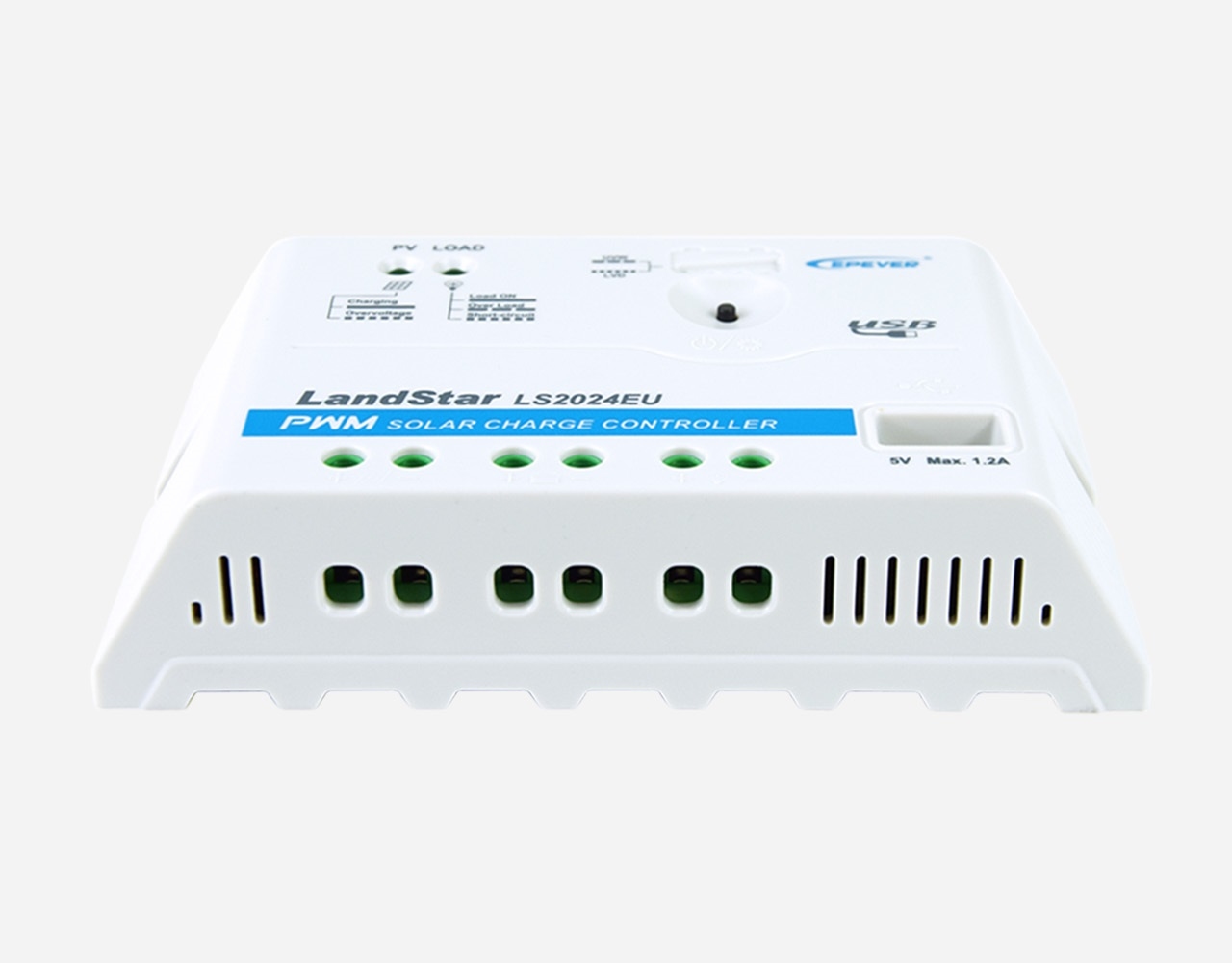 EPEVER® LS2024EU 12V/24V 20A Laadregelaar | USB Aansluiting (verwacht week 44)