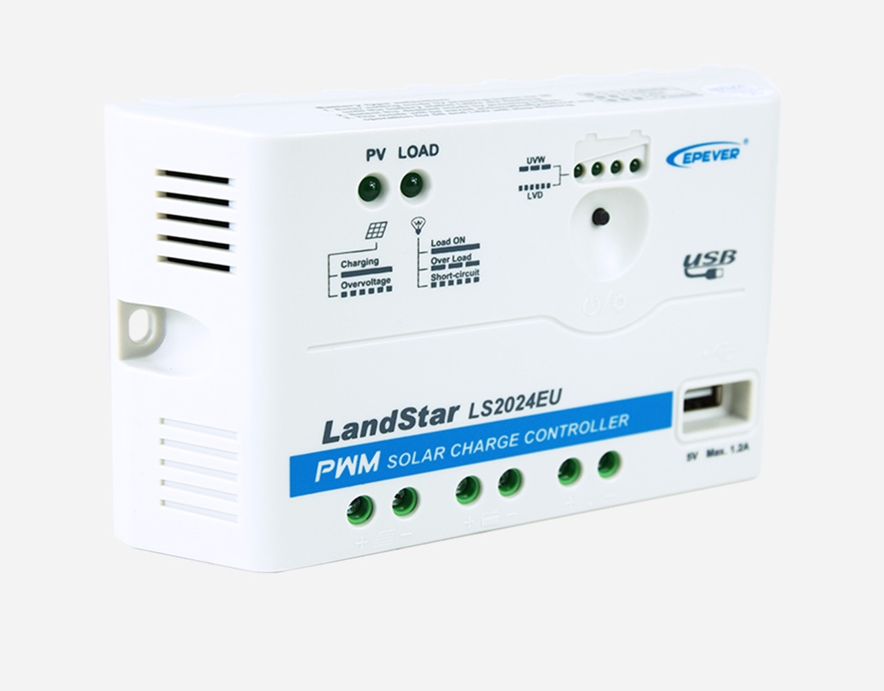 EPEVER® LS2024EU 12V/24V 20A Laadregelaar | USB Aansluiting