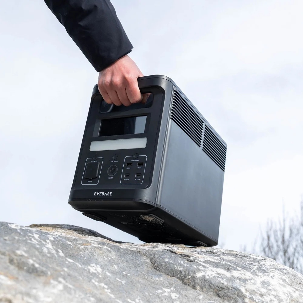 EveBase Move 1800 Draagbaar Powerstation 1536Wh (1,5kWh) AC Stopcontact 230V 1800W (4000W piek)