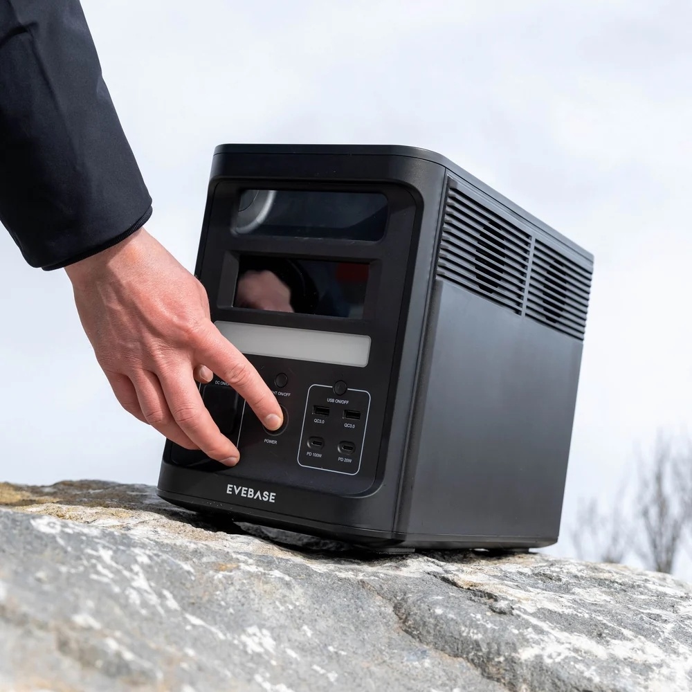 EveBase Move 1800 Draagbaar Powerstation 1536Wh (1,5kWh) AC Stopcontact 230V 1800W (4000W piek)