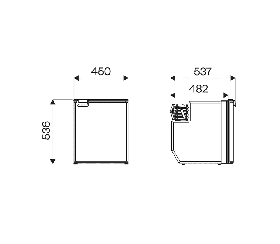 Indel B Cruise 65 Compressor Koelkast Inbouw 12/24V 65 liter