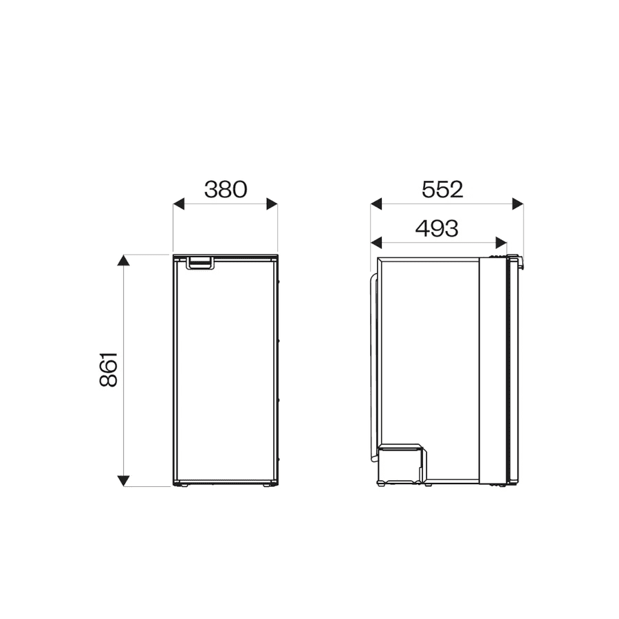 Indel B Cruise 86 Compressor Koelkast Inbouw 12/24V 86 liter