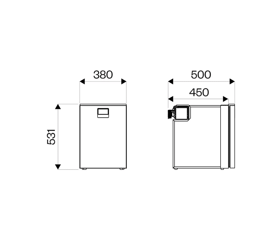 Indel B Drawer 49 Compressor Koelkast Inbouw 12/24V 49 liter