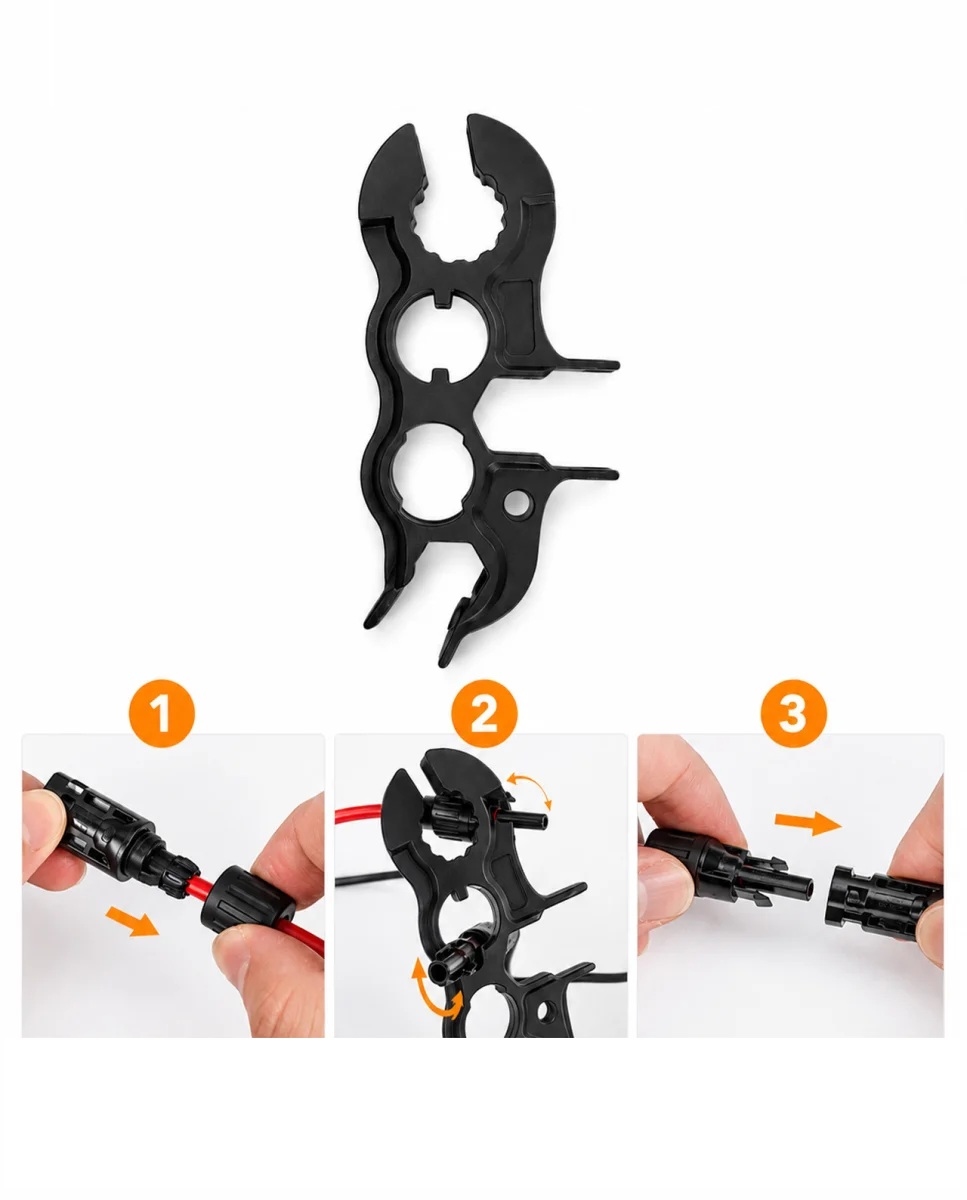 Shihe-TEC Multi-contact MC4 en Stäubli EVO 2 Sleutelset Spanners
